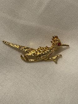 Roadrunner pin brooch