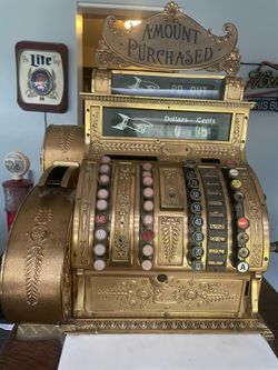 Antique cash register