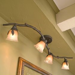 NEW Portfolio Branches - Bronze Track Lighting Bar 