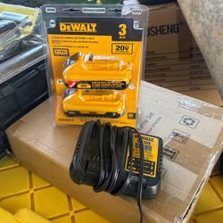 Battery’s And Charger Dewal 20v