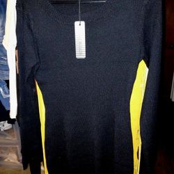 New Large Black Sweater Dress Cute