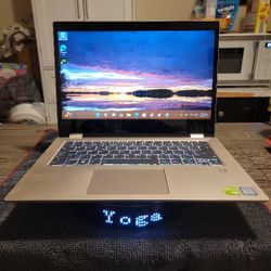 Lenovo Yoga 520 14 2😃 in 🙃1 laptop Quad 💪🏾 i5 1.256TB  w/Nvidia GPU ( Gold edition )