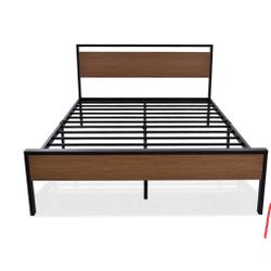 King Bed Frame/w Wooden Slats 