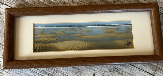 Framed Panoramic Beach Photography Print - Signed
