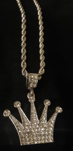Designer rope chain with stones 20"