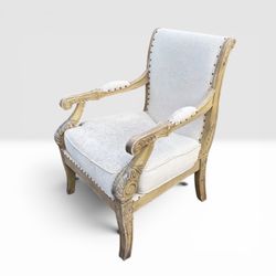 French antique wood vintage chair for project