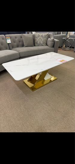 New Faux Marble Coffee Table
