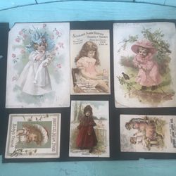 11 Cool Antique Late 1800s Advertisements 15 X 11” As Is-There Are A Few Mishaps-Great Color As It Has Been In Plastic 