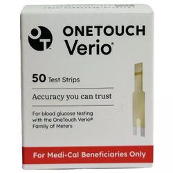 One Touch Verio test strips 50 count Expiration: 10-31-2024