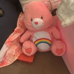 First edition care Bear never played with pink heart still on but