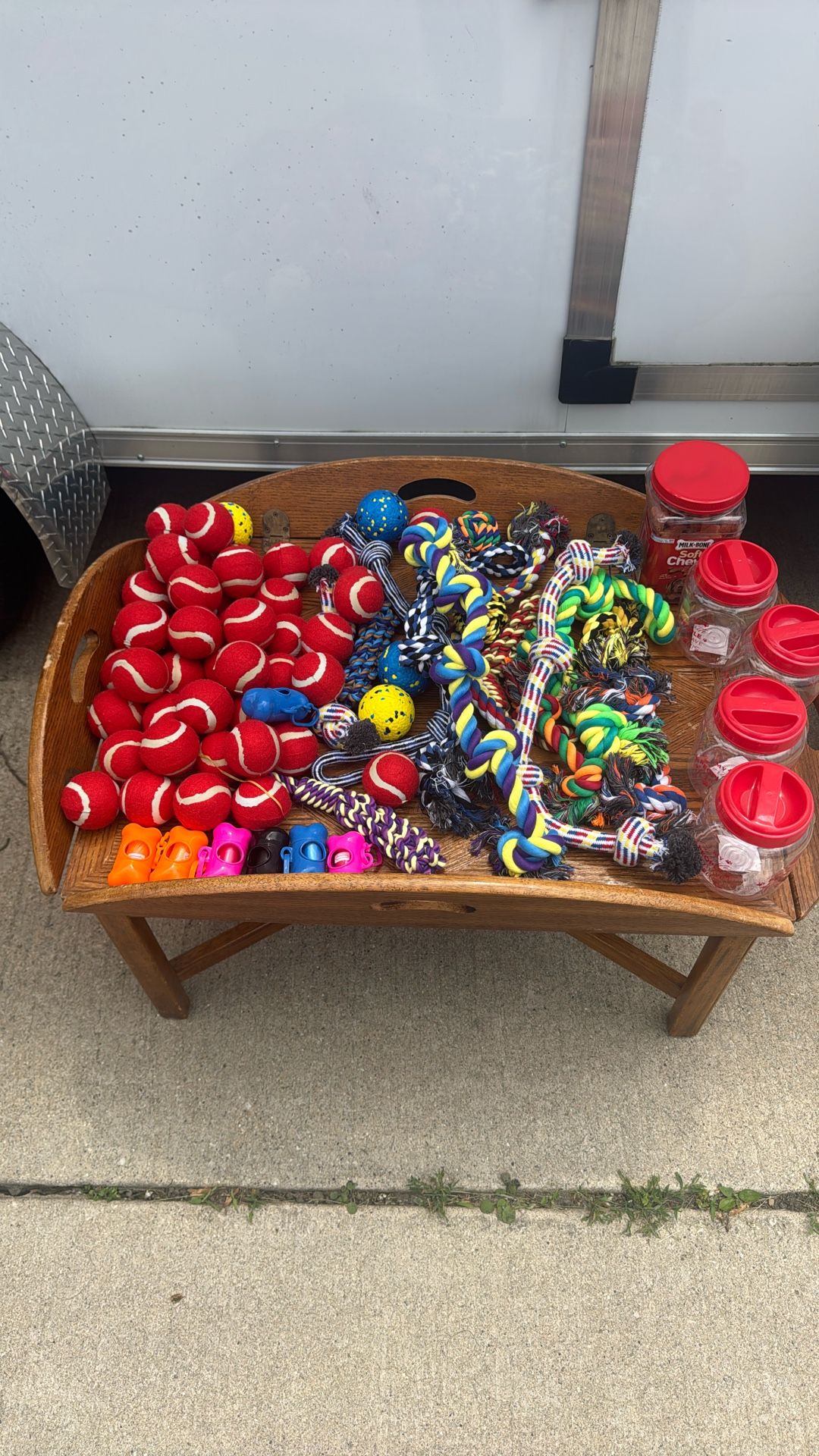 Dog Toys, Waste Bags, Collars