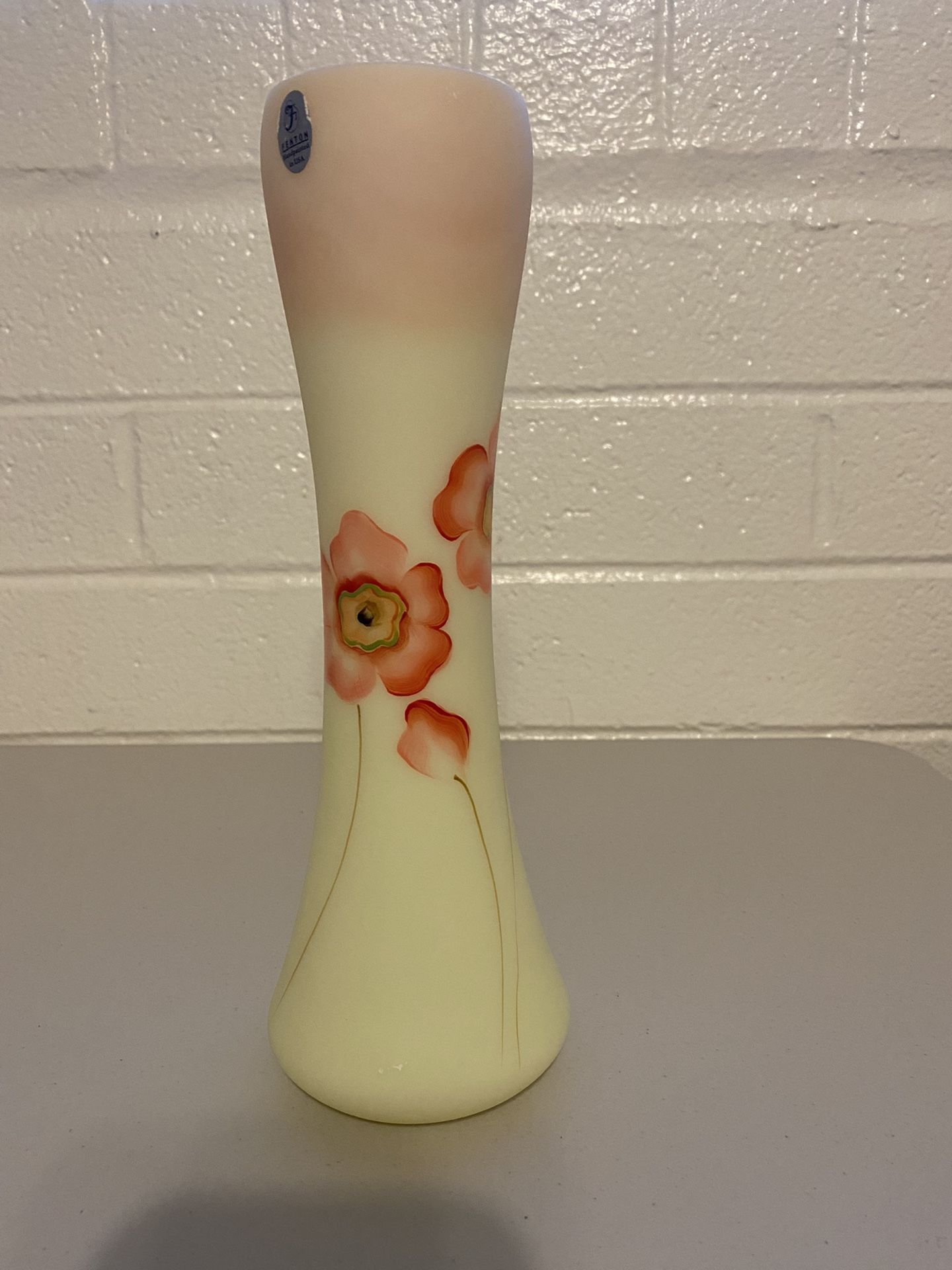 Fenton Burmese Vase