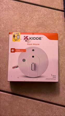 Kidde Heat Detector, Hardwired with Battery Backup & 2 LEDs, Interconnect Cap...
