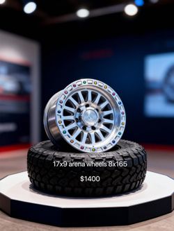 17x9 arena wheels 8x165 $1400