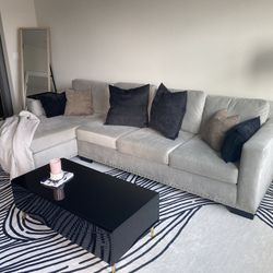 Light Gray Sectional  (Couch Only)