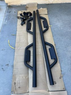 05-23 Toyota Tacoma Access Cab Off Road Black Side Steps/Estribos