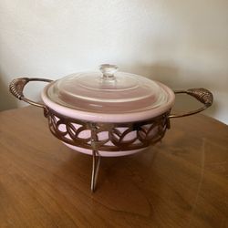 Bauer 1950s Speckled Casserole Dish