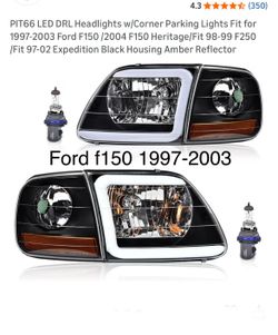 Headlights and corners lamps for ford f 150 1997 to 2003