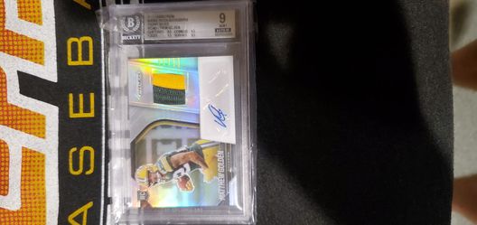 Matthew Golden 2025 Panini Prizm Silver RPA BGS 9 Auto 10