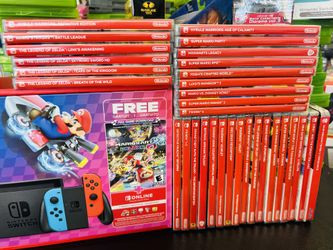 $340 - Nintendo Switch- Mario Kart - 8 Deluxe Bundle (Full Game Download + 3 Mo. Nintendo Switch Online Membership Included