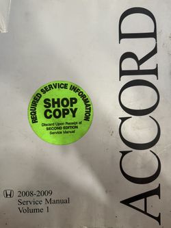 Honda Accord Service Manual 