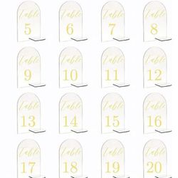 Acrylic Table Numbers 