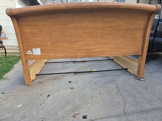 Wood bed frame for king