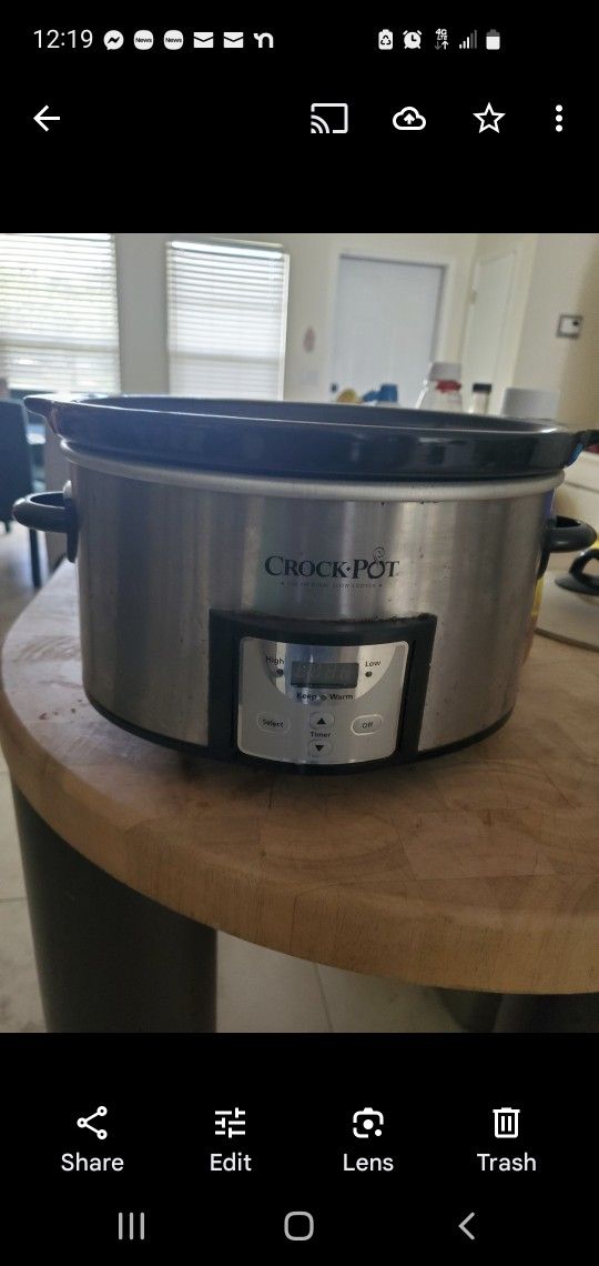 4 Quart Stainless Crockpot