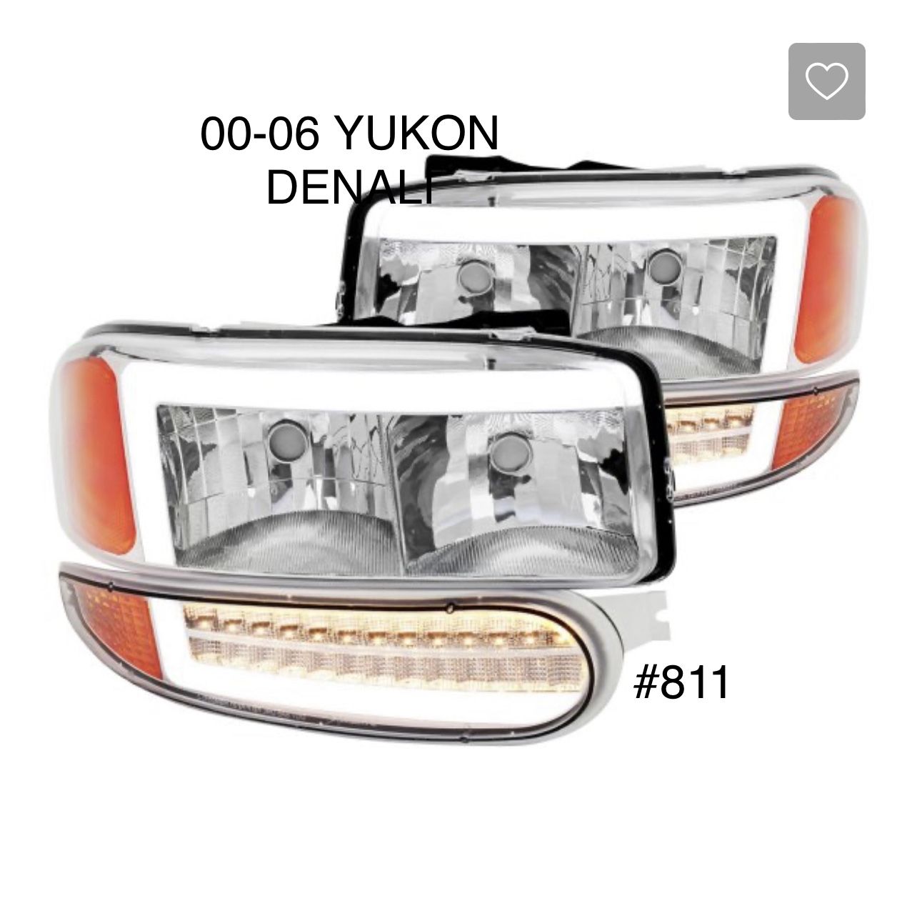 2000 TO 2006 Yukon Denali DRL Sequentials Headlights