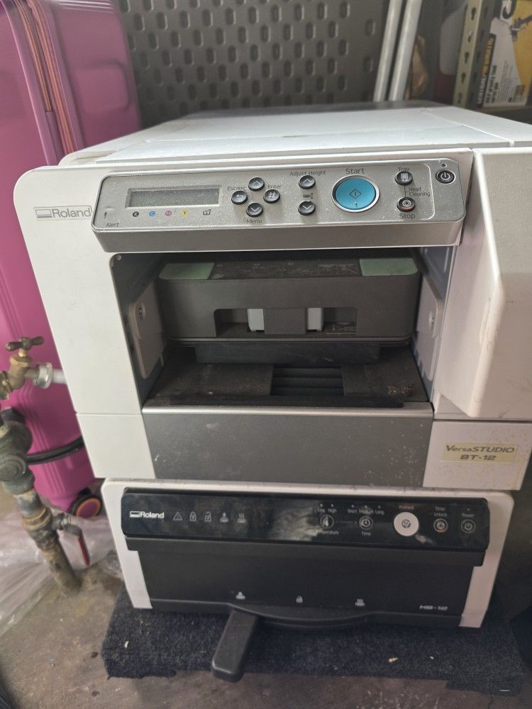 Roland Bt12 And Hb12 Direct To Garment Printer
