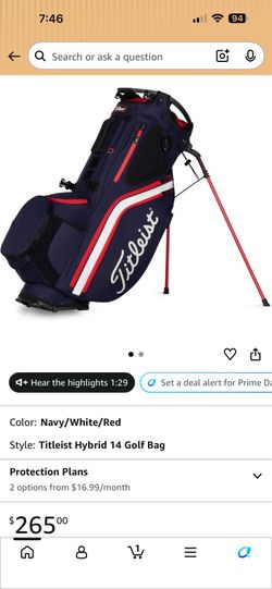 Titleist Walking or Cart Golf Bag