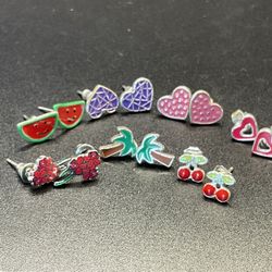 Earrings For Kids Or Those Young At heart 7 Pair