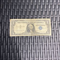 1957A silver certificate dollar $10