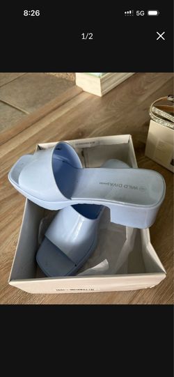Blue Dance Shoes Sz 8