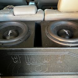 2-12 Inch Scar Audio Evil, With QBomb Box