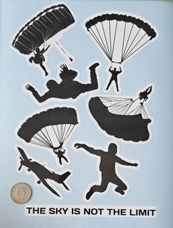 Skydive Stickers Decals