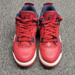 Nike Air Jordan 4 Retro GS Shoes Fiba Youth Size 7Y Gym Red 408452-617 Sneakers