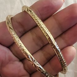 Gold Plated Bangles