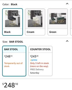 New Open Box bar stool Chair 