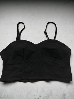 Chic Black Bustier Crop Top / Bralette 🖤