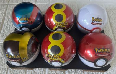 6 G25 Pokeball Tins
