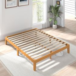 Solid Wood Full Sized Bed Frame $50