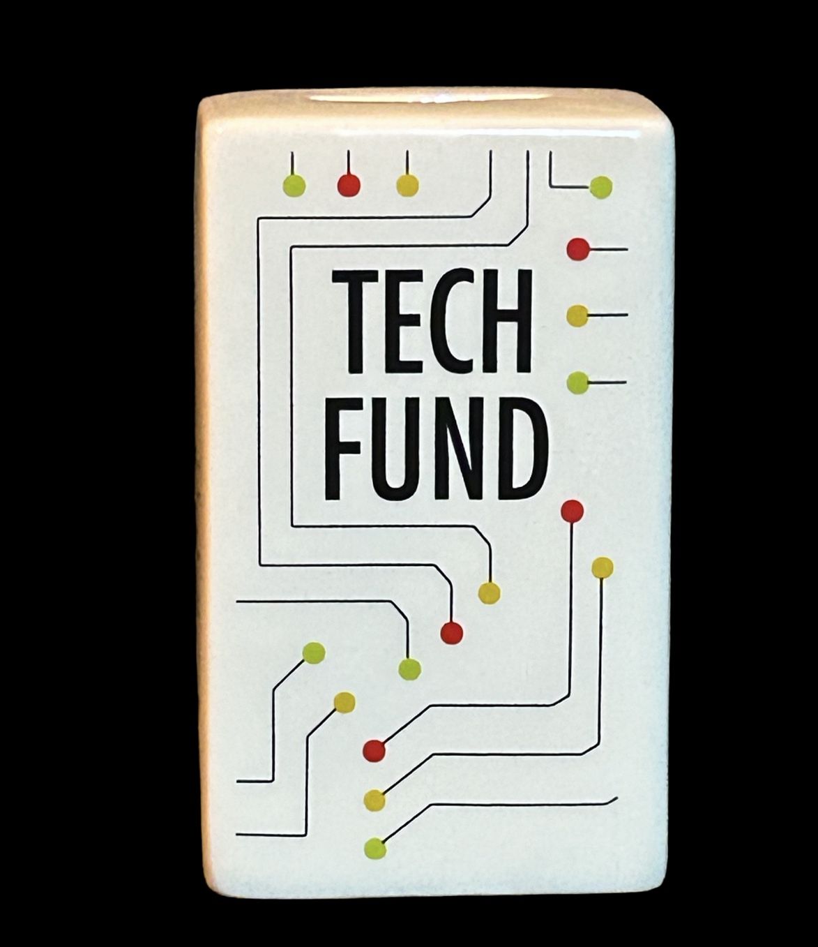 Tech Fund Pretty Penny Ceramic VTG Coin Bank