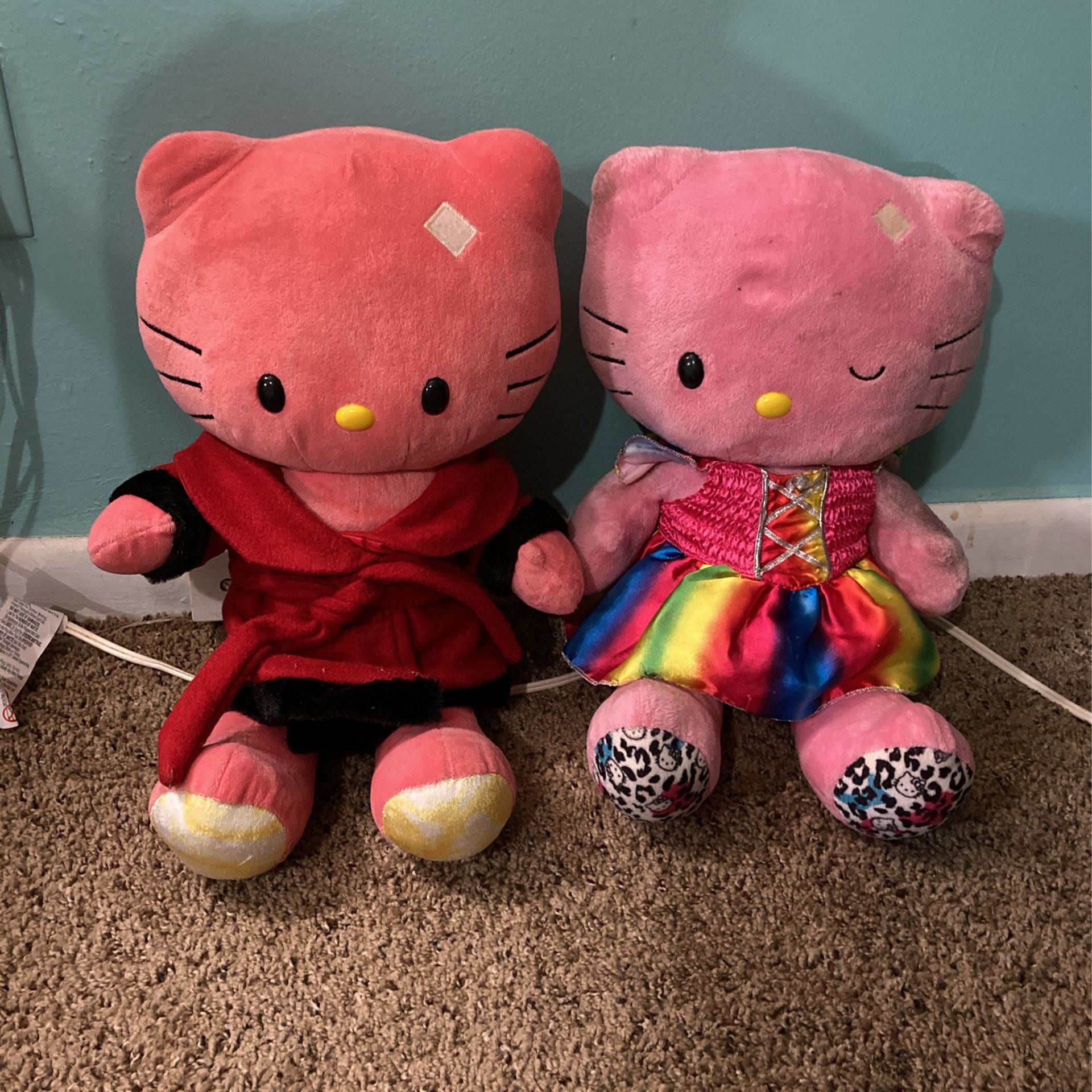 Two Hello kitty Stuffed 