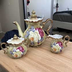 Vintage Nippon Porcelain Teapot Set