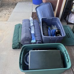 Lot of camping gear
