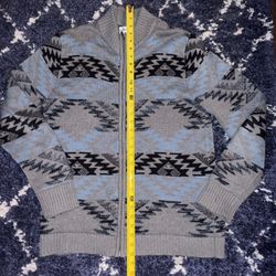 Wrangler Aztec pattern full-zip sweater Unisex Size medium 