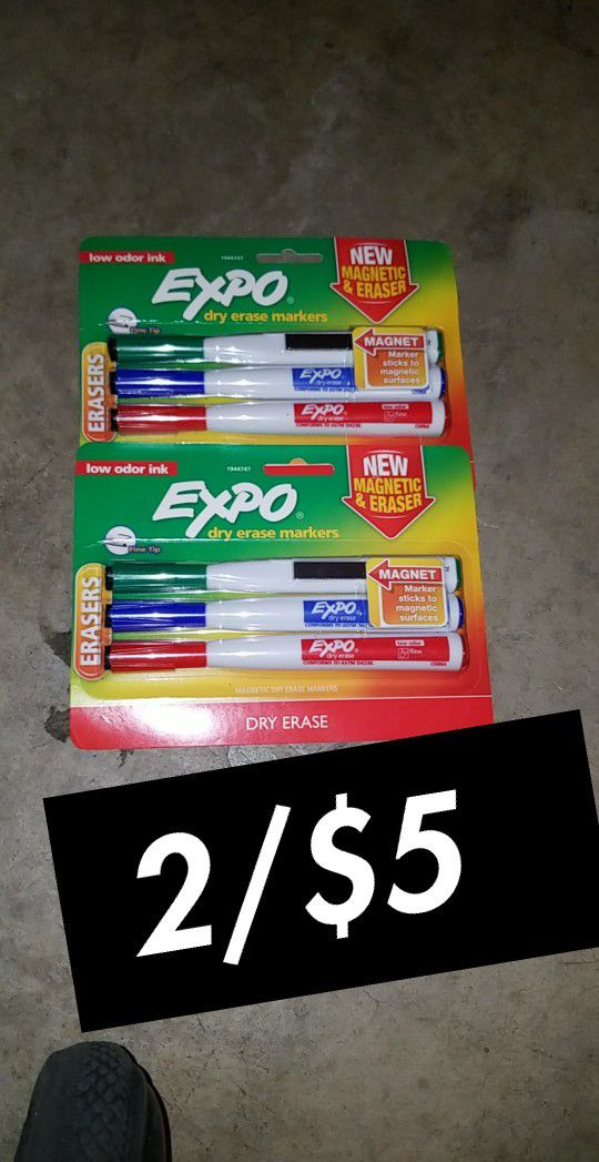 Expo dry erase with Magnets fine tip
