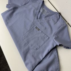 Figs Vapor Blue Space Dye Scrub Set XXS