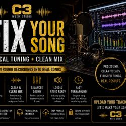Need Your Song Fixed? Vocal Tuning  + Clean Mix